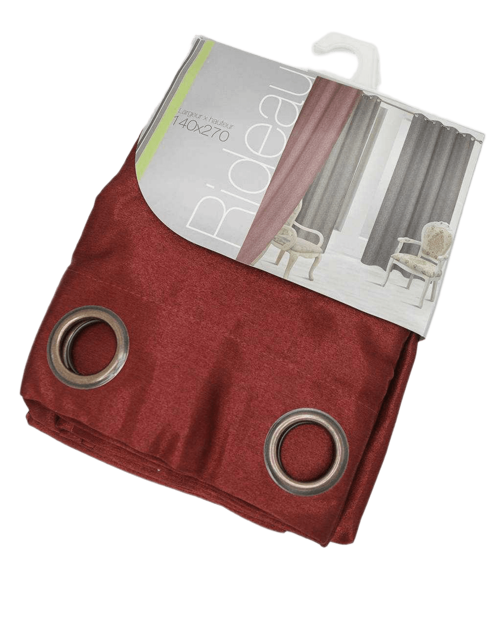 Curtain 140*270, Black-Out210-220g, 8 Rings Coper 220gsm140*270wine Red