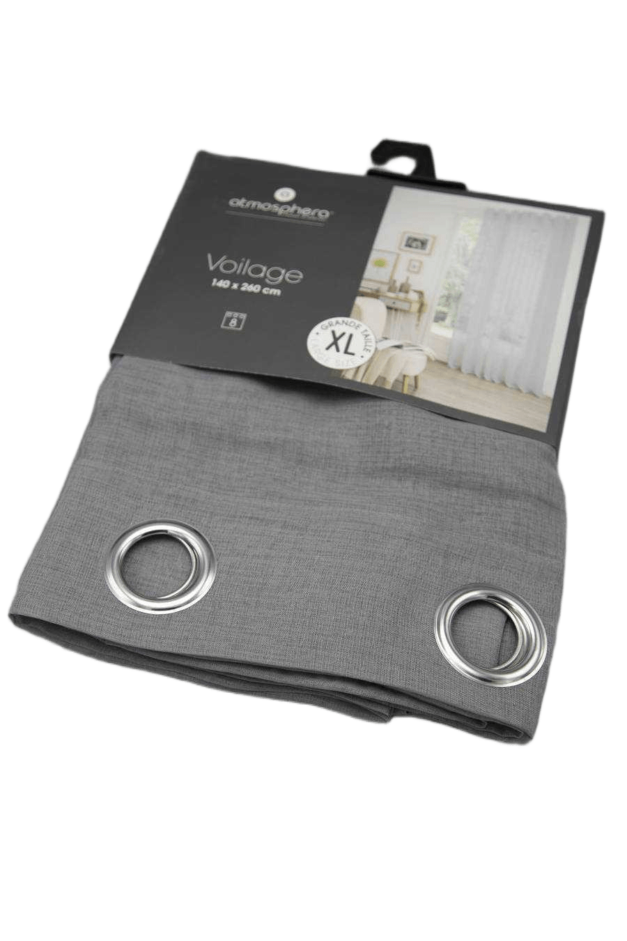 Curtain Gray Etamine Sailing 140x260 1cl=