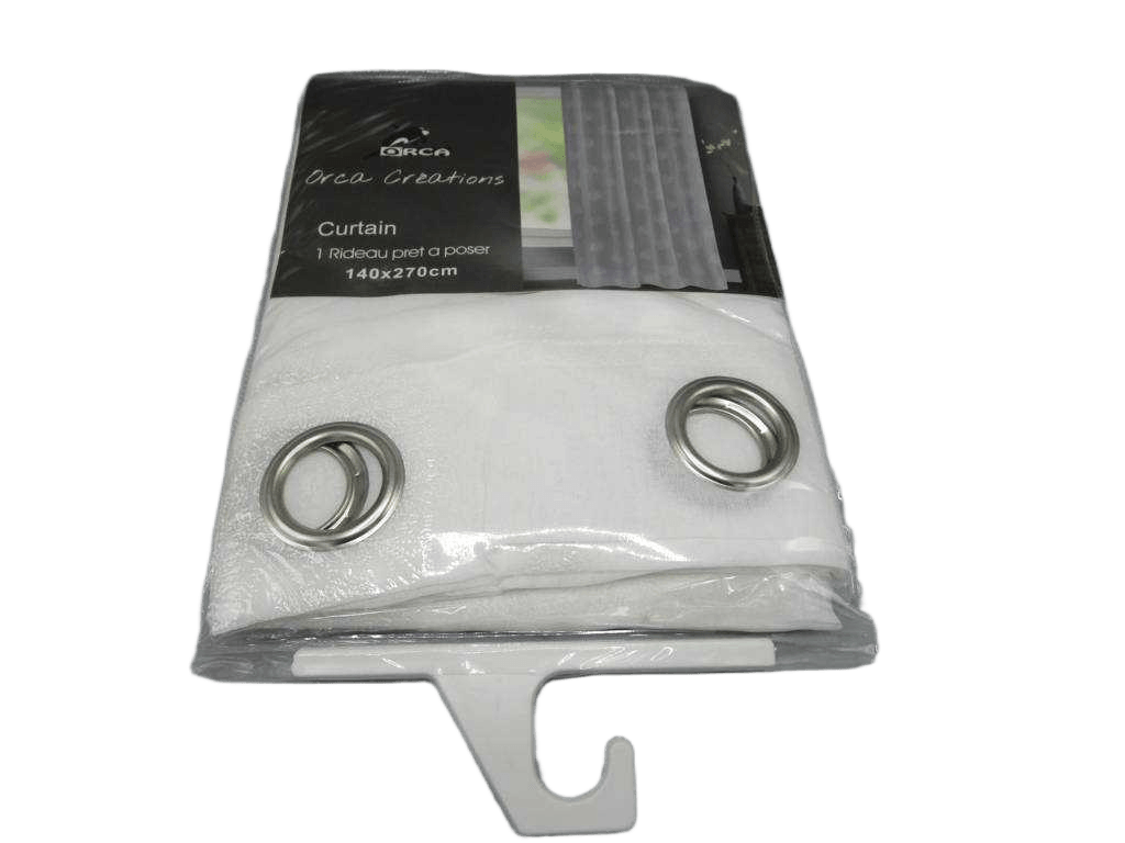 Curtain Voile 140 X 270 Cm Polyester- 8 Rings 80 -100 Grs