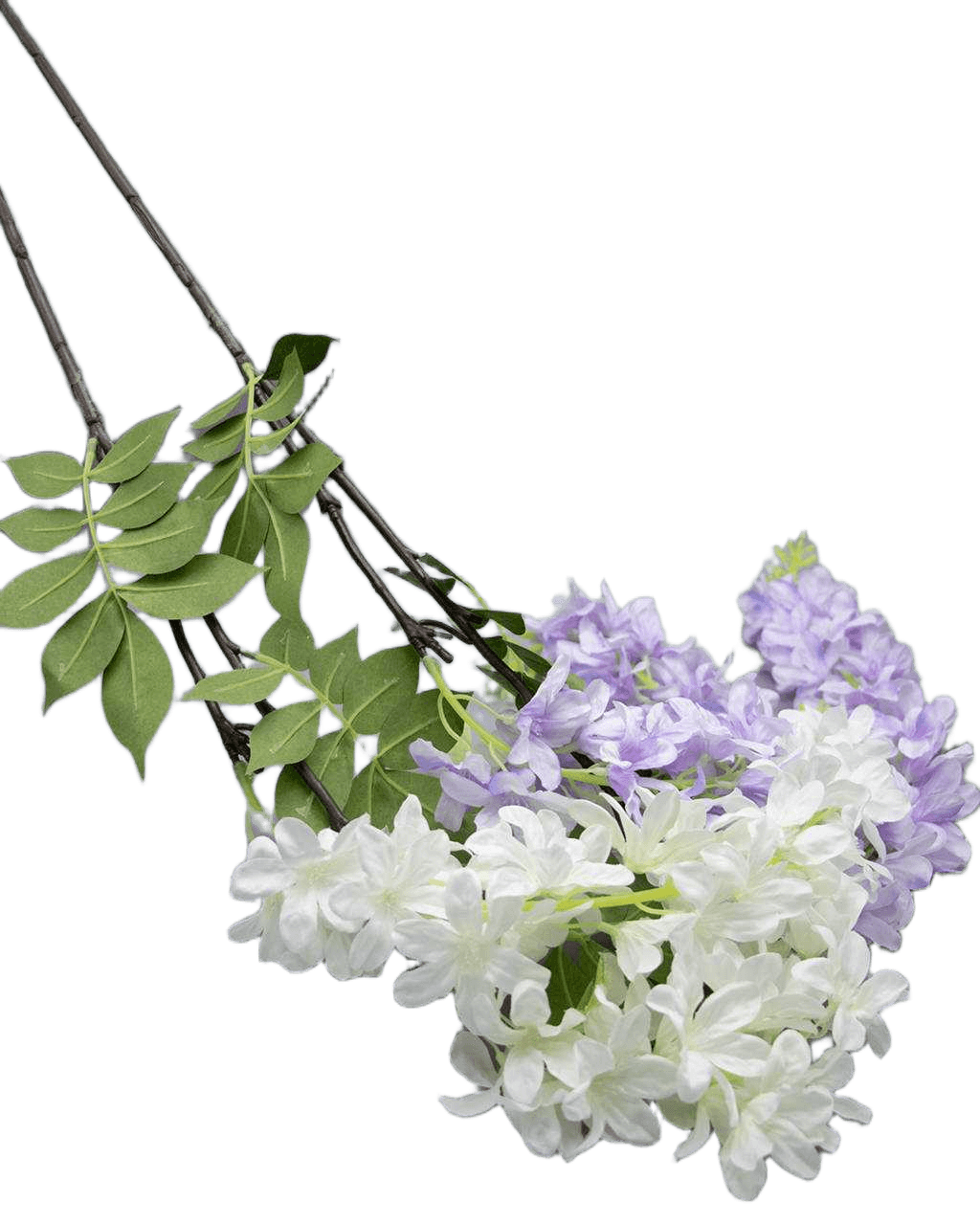 Artificial Flower Flower 120cm Star Flower X 2 White Ltpurple 120