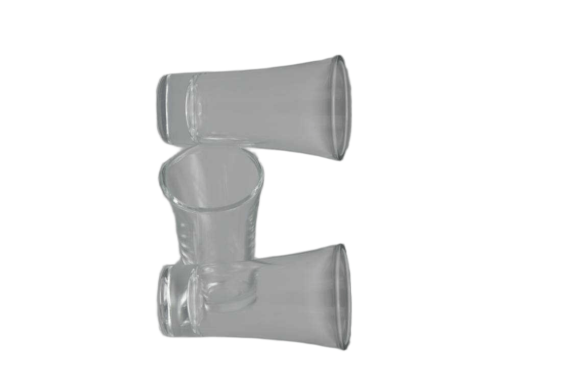 Cup For Tea Set Of 3 Pcs Clr Clear