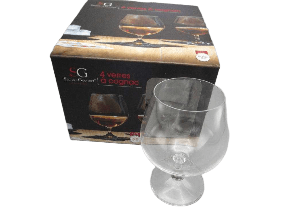 Cognac Glass Cri X4 40cl