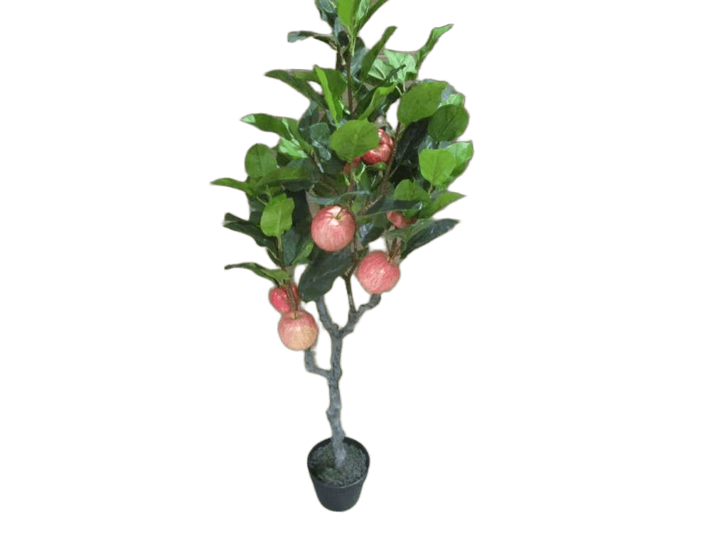 Artificial Tree 120cm Apple Tree In Plastic Pot