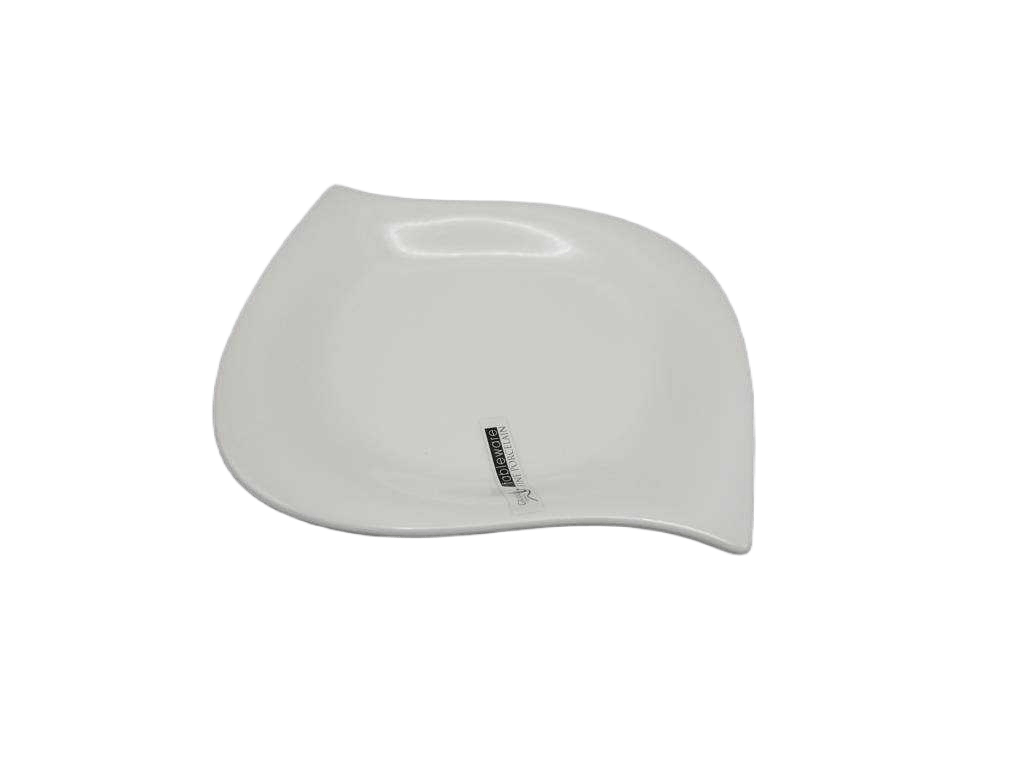 Plate 8" Square 15x14.3x2white