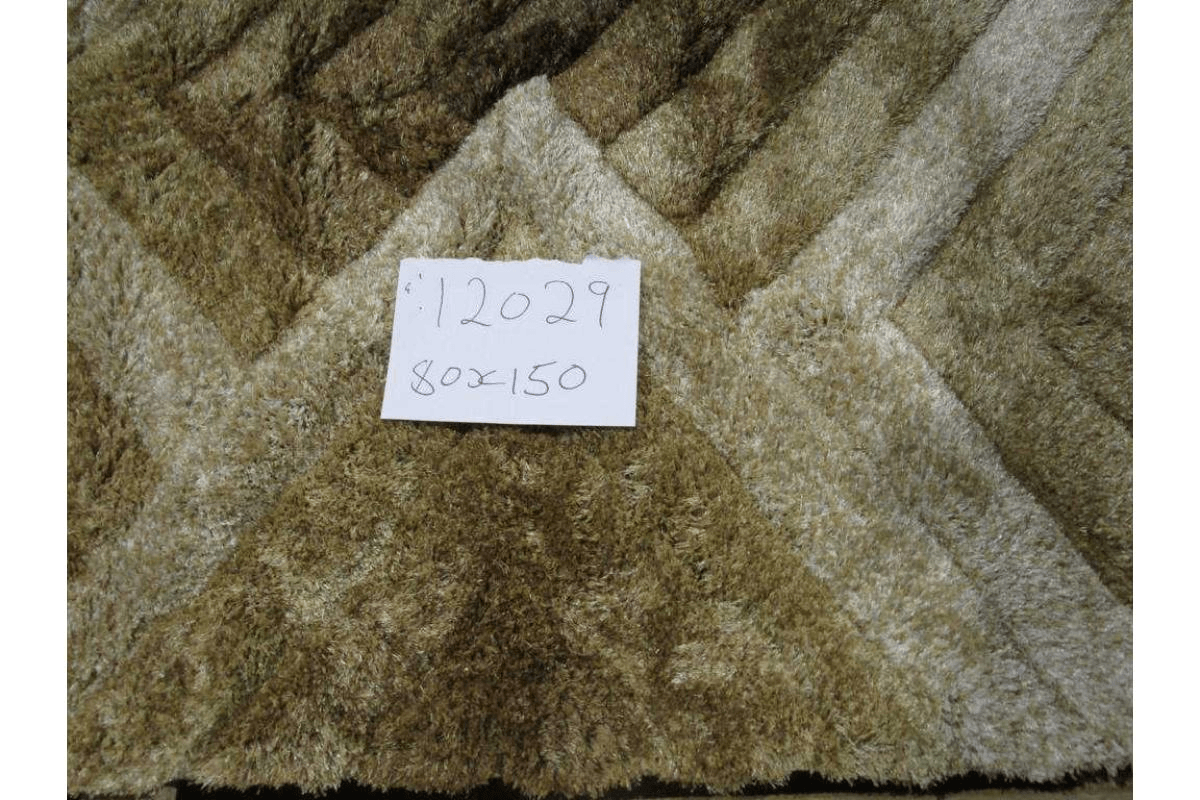 Carpet Polyester Soft & Silk Shaggy 3d Brown