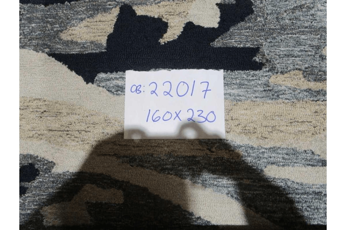 Carpet Handtuffed Crafted With Wool 80% & Viscose 20%, 100% Cotton Backing