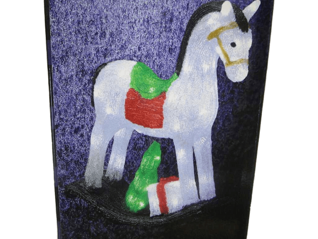 Christmas Out Acryl H50 Horse 8f 70l A