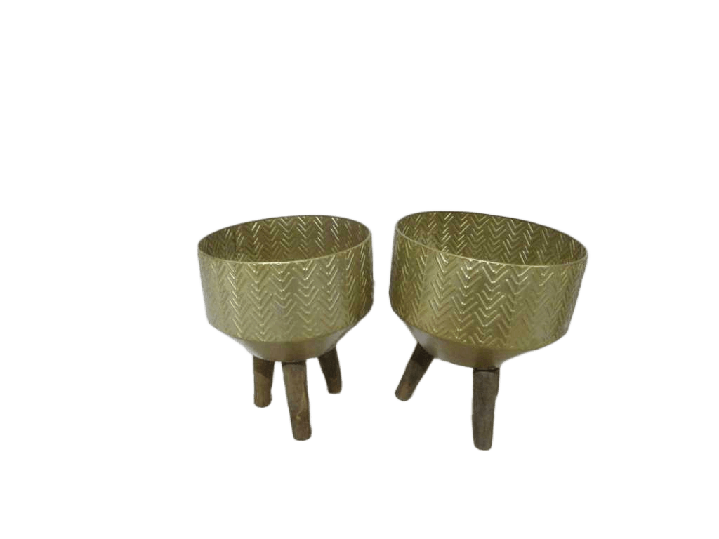 Flower Pot Set Of 2 Iron F;l30*51h S;25*40h