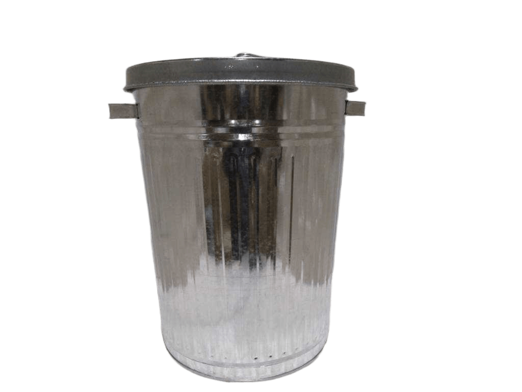 Waste Bin Zinc 55ltr With Lid