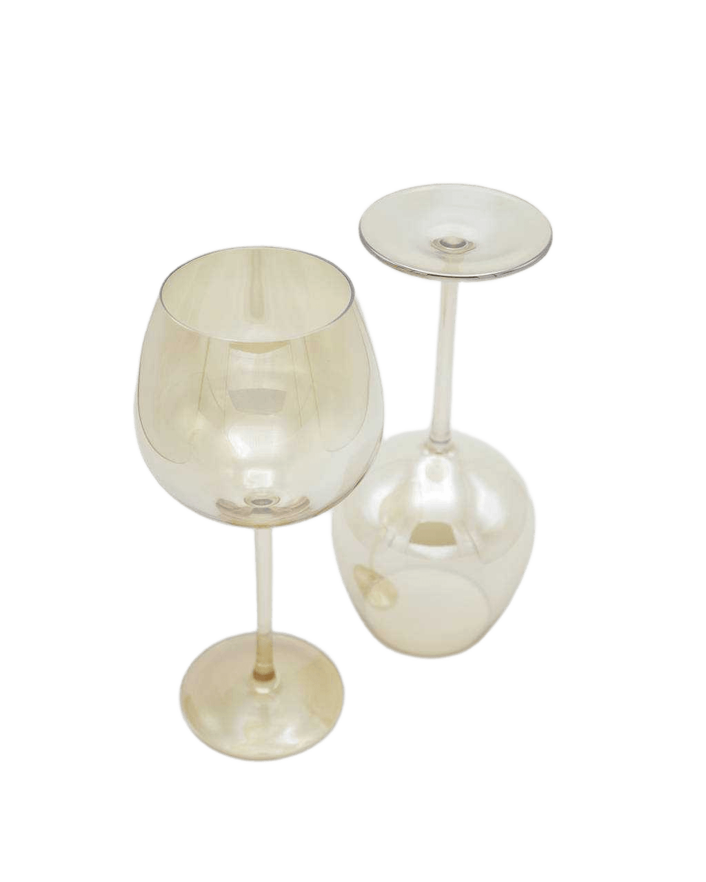 Glass Wine Cup Gold 550ml