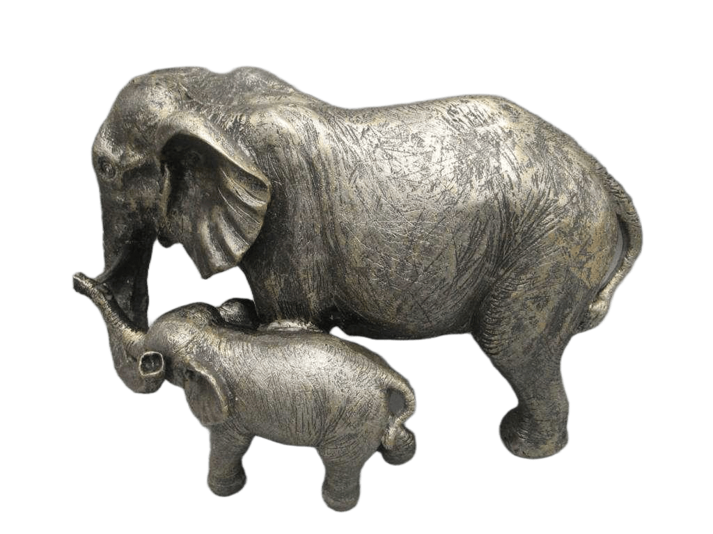 Elephant Mother And Son 24cm