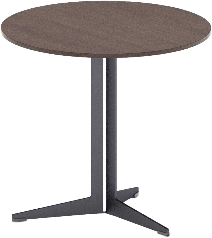 Conference Table Round 80 Cm Clr Walnut,grey Ref 27ekb004 /2cl