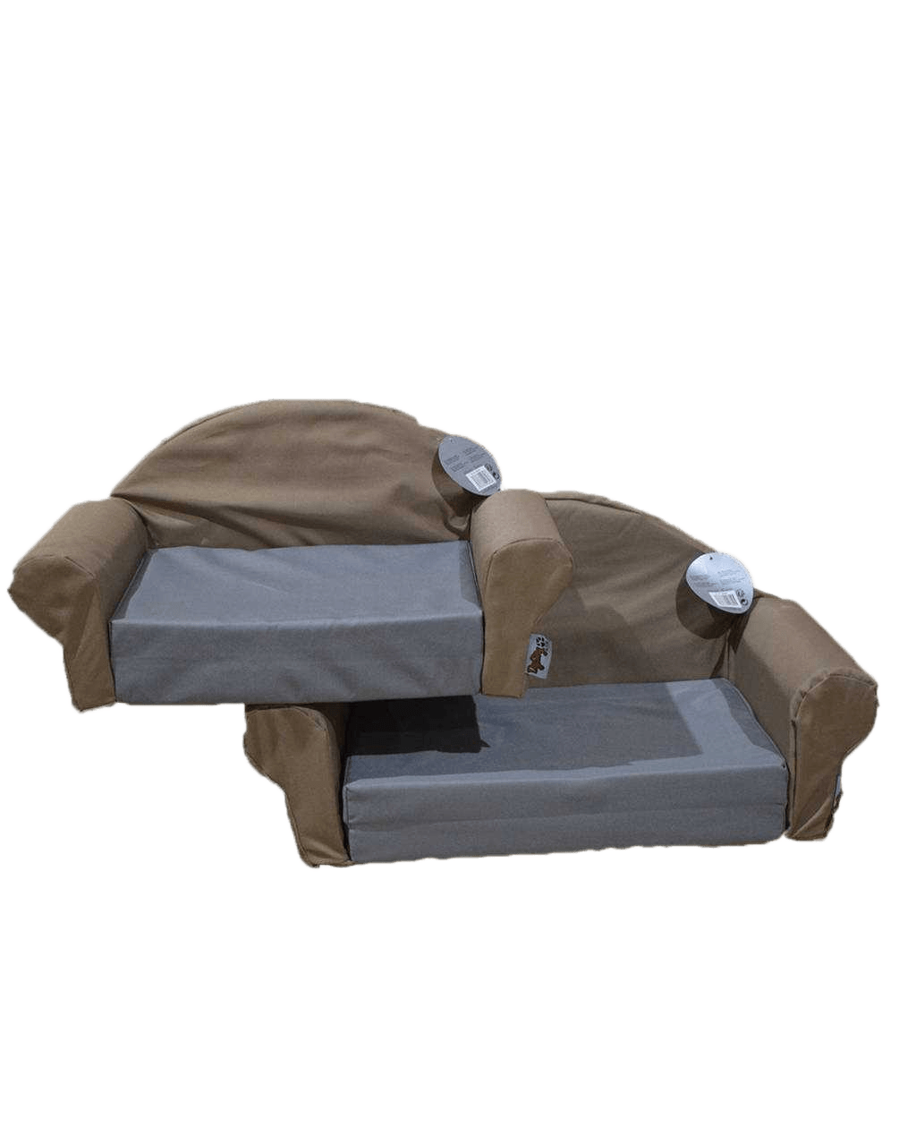Sofa Set Of 2 Polyester 51 * 30 * 26cm 61 * 34 * 30cm Bicolor Taupe Gray
