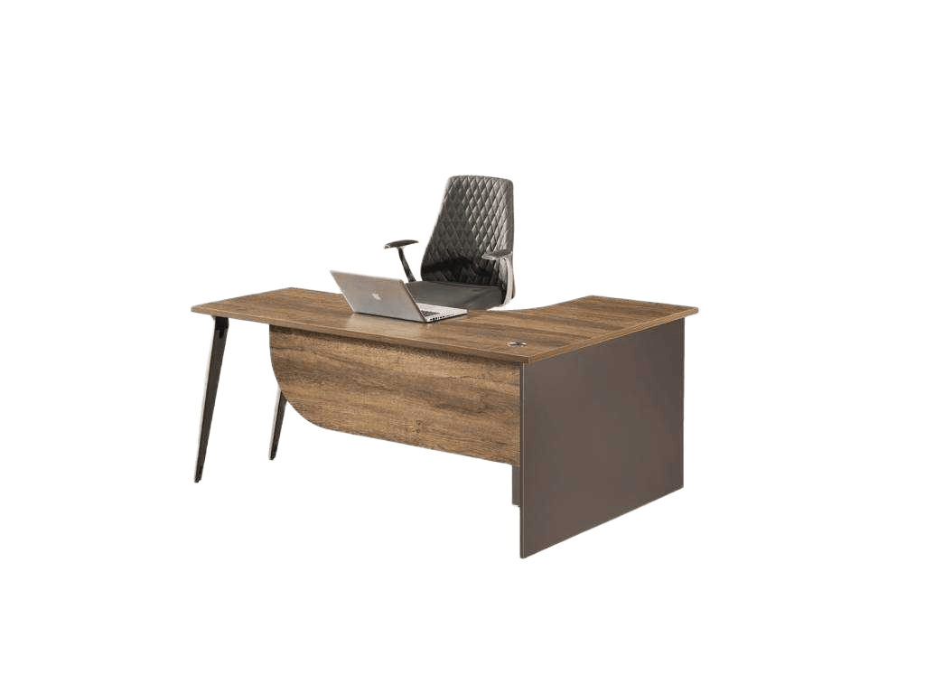 Executive Table Right Side 160x120x75 M037 Golden Diamond-New Grey