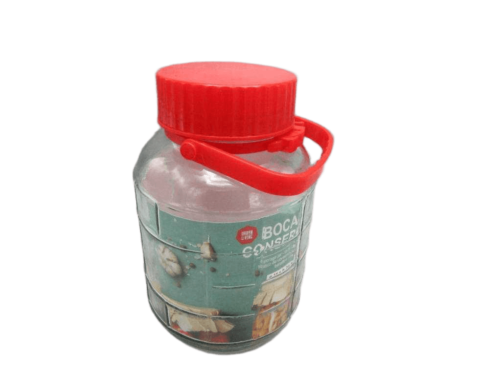 Jar Conservation - 2ltr With Red Lid And Handle