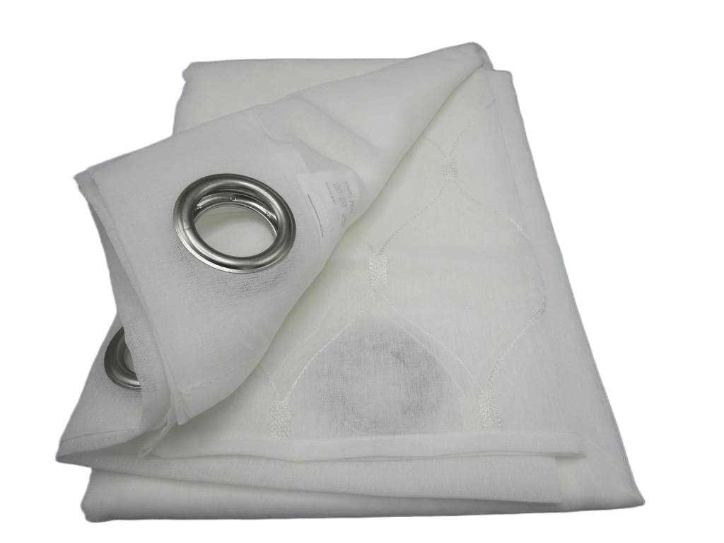 Curtain Voile 140 X 270 Cm - 8 Rings Polyester Embrodery
