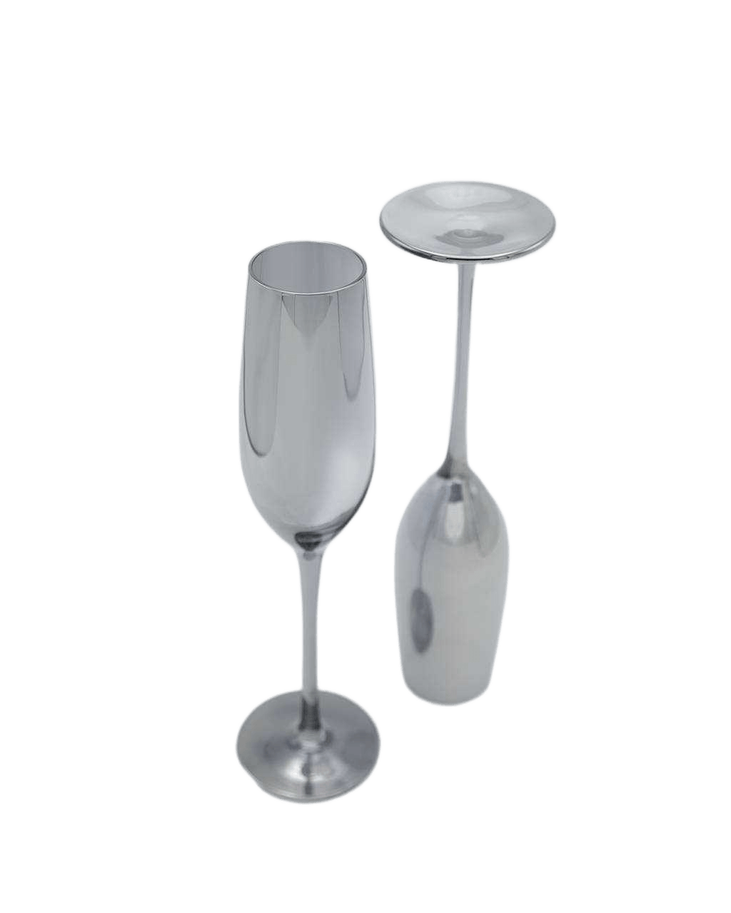 Glass Champagne Smoke 200ml