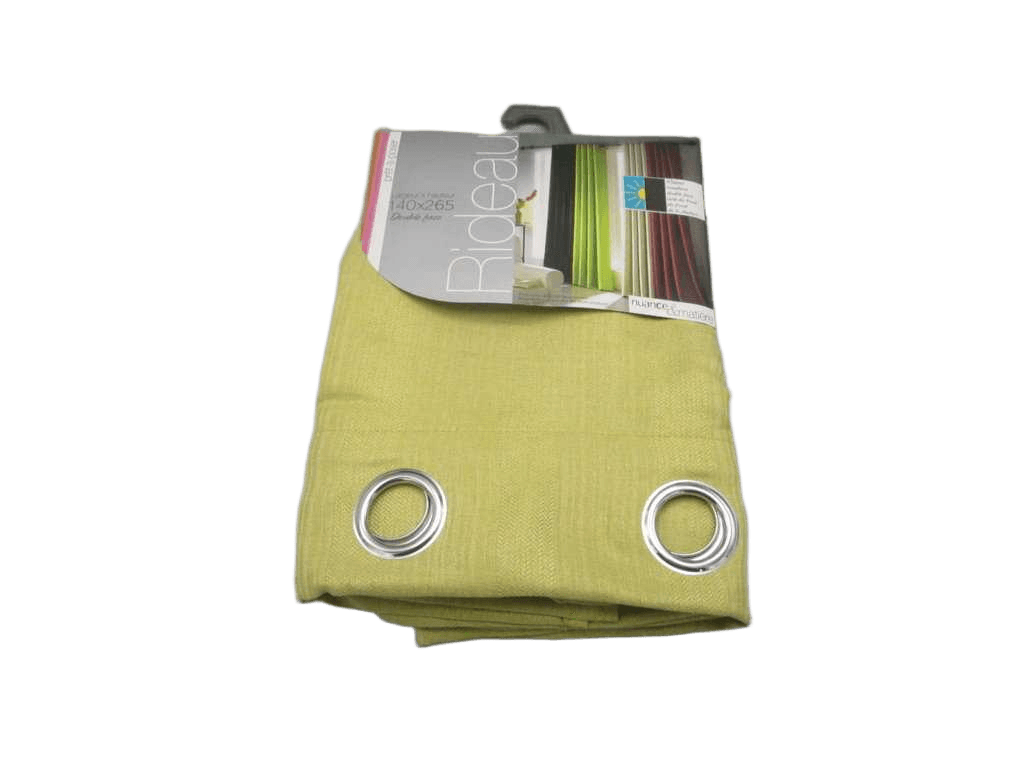 Curtain 140*265, Black-Out 8 Rings Silver 385gsm04140x265 Yellow