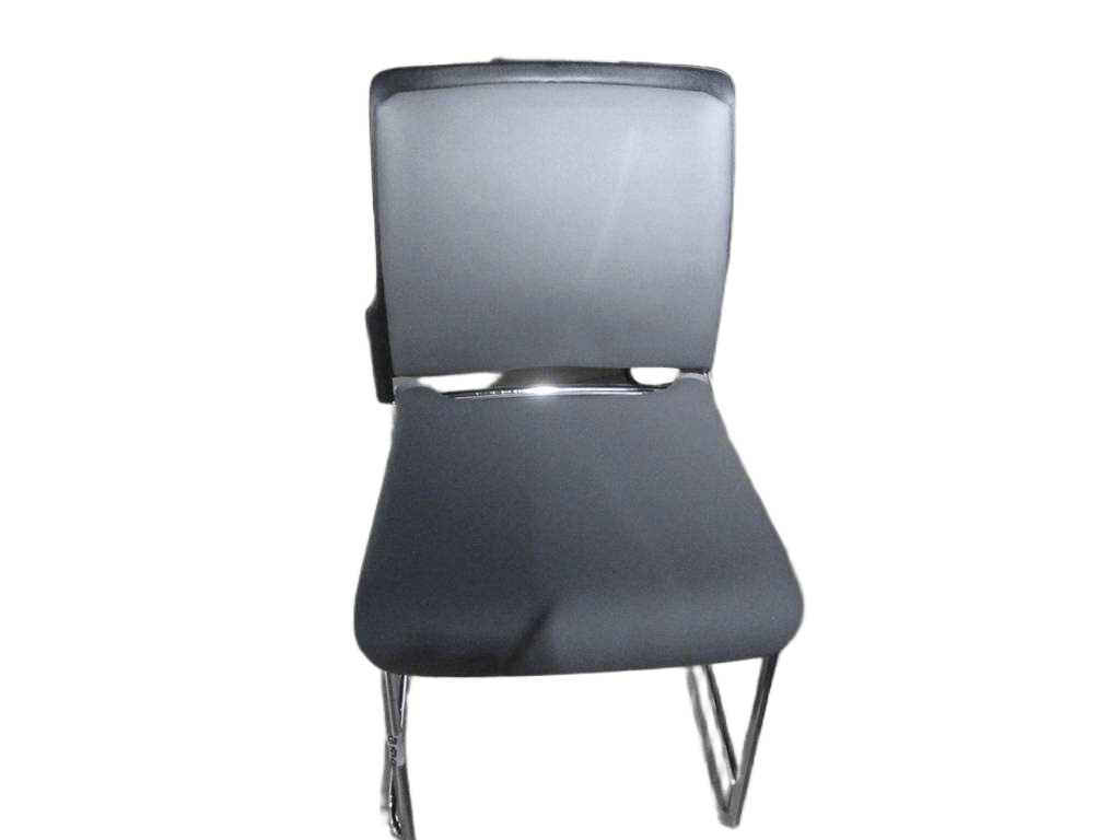 Visitor Chair Pvc+chromegrey 184