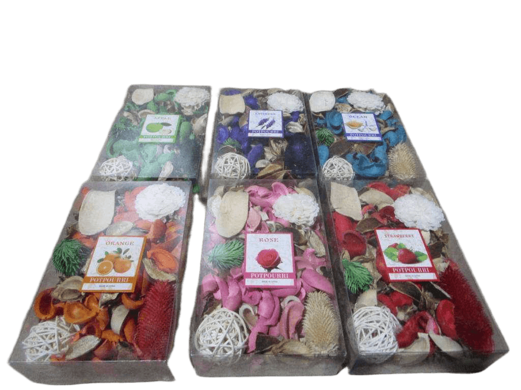 Pot Pourri 330g Lavender, Apple, Rose, Orange, Ocean, Strawberry 6 Flavors Assorted Lavender Apple Rose Orange Ocean Strawberry330g