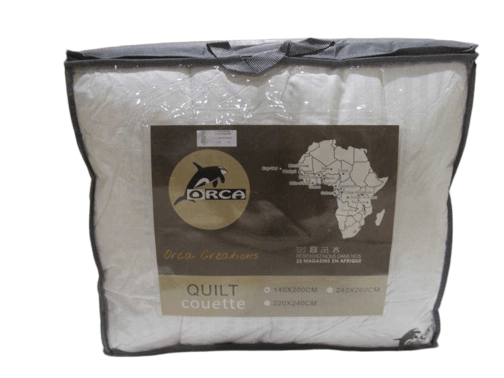 Quilt White Jac With Pipping Taupe Polyester 3d Hollow Fibre 300gsm Fabric, 100 Cotton, With Handbag