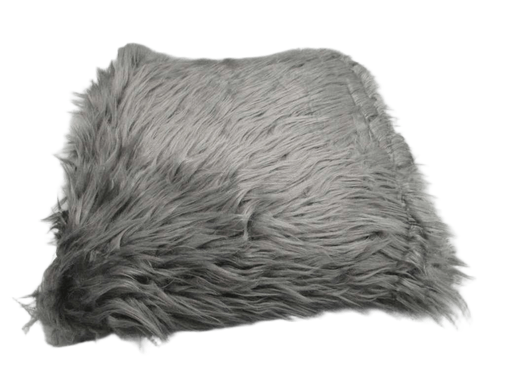 Cushion Compresses 40 X 40 Cm Mock Fur/Suede Romie Charcoal Grey