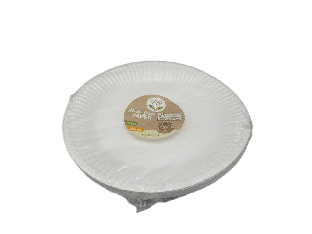 Plate Paper 18cm Set 20pcs(Fm)