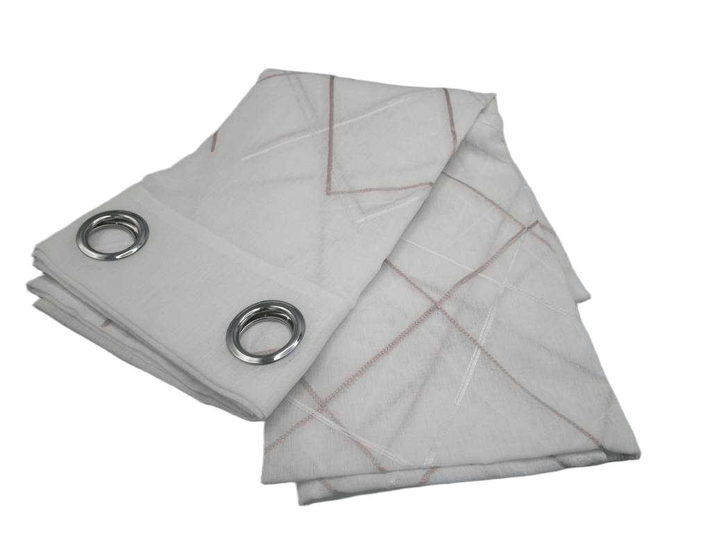 Curtain 140x280 Cm 100% Polyester 8 Ring 110gsm With Packing Hanger Doris Base Emb High 260cm
