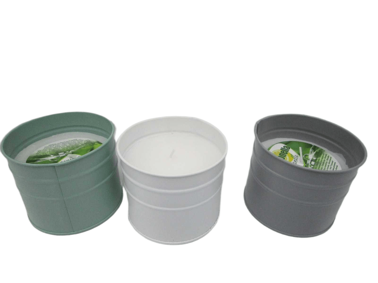 Candle Citronella Zinc Bucket