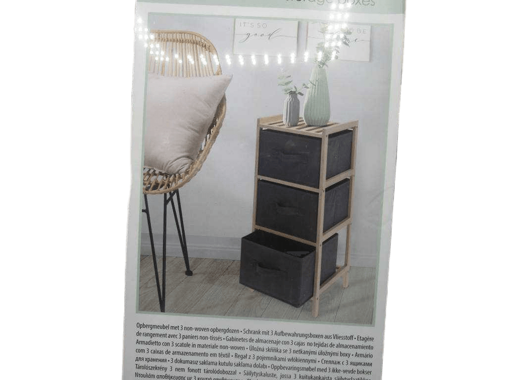 Storage Cabinet 3 Compartments