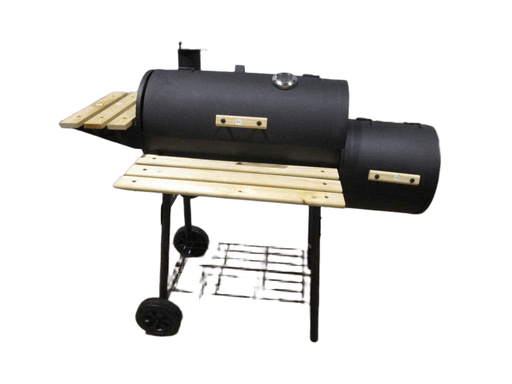 Bbq Metal Bbq Grill W Wood Shelf Top W Brown Box118*101*53 Black
