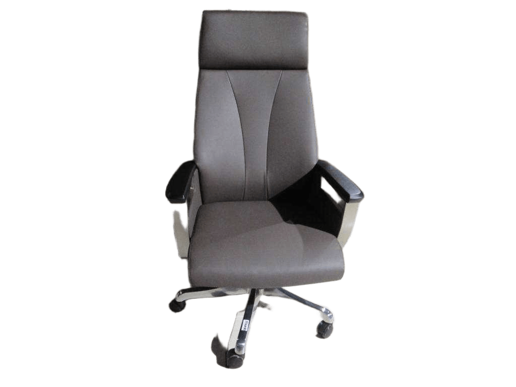 Swivel Chair, Pu, High Back Stainless Steel Arm/ Alu Base 200 Brown 200 Brown