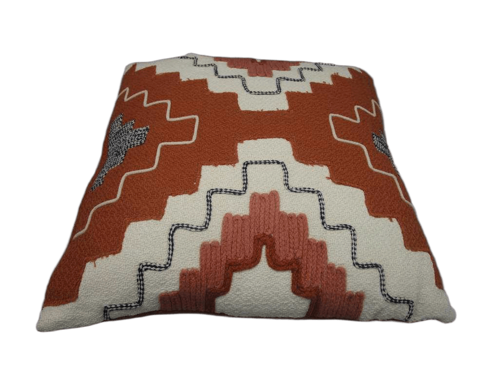 Cushion 45x45 Cm Whte,orange