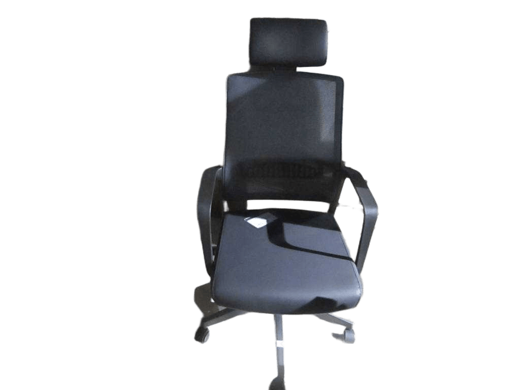 Swivel Chair Back:mesh Seat:pu Bsae: No.59 Nylonseat Black/Back Ts-33 Grey