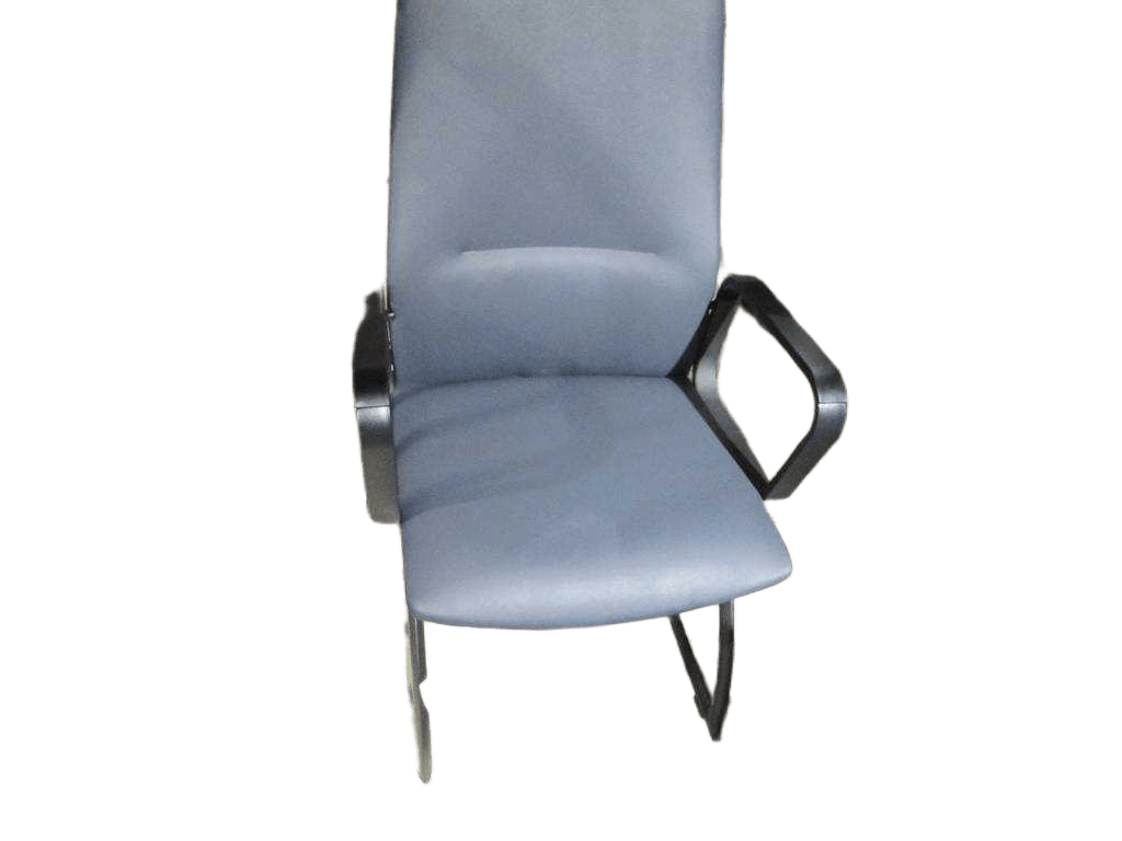 Visitor Chair, Pu Iron Base, Powder Coating 201 Dark Blue 201 Dark Blue