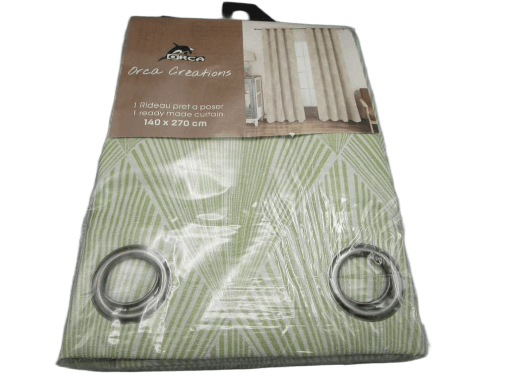 Curtain Jacquard 140 X 270 Cm - 8 Rings - 100 % Polyester 225 Gsm