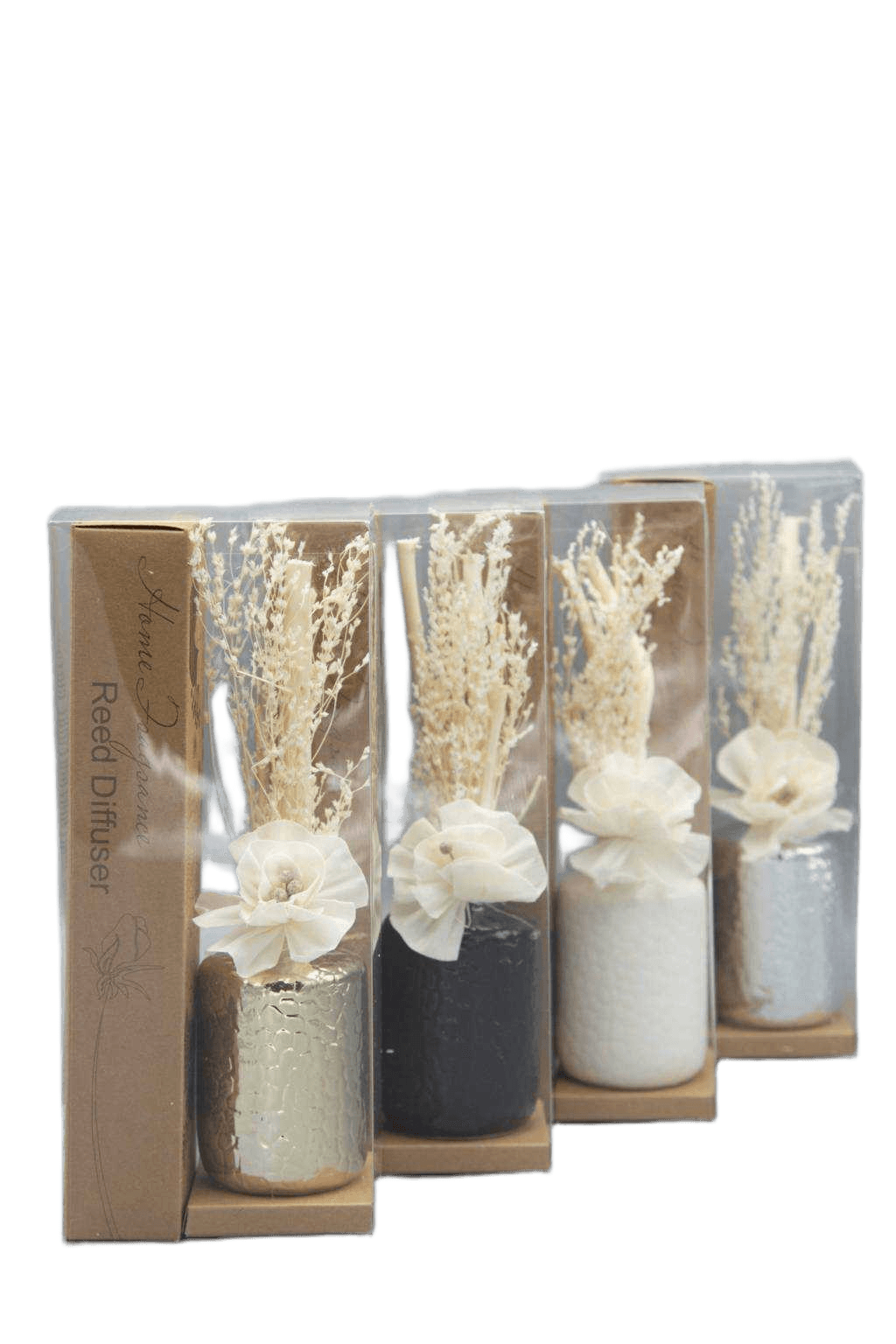 Diffuser Aroma Pvc Pack, 30ml Fragrance Vanilla/Jasmine/Lavender/Rose/Ocean/Coconut Assortedblack White Gold Silver