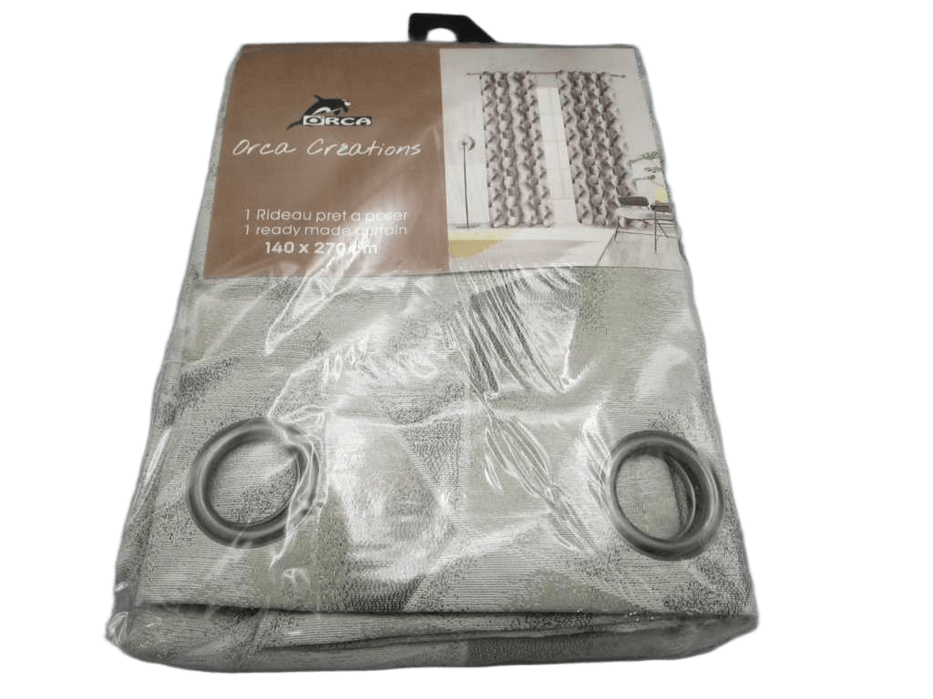 Curtain Jacquard 140 X 270 Cm - 8 Rings - 97 % Polyester 3%linen 310 Gsm