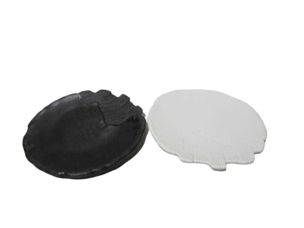Plate 9.2" Round Black/ White23.3*23.3*2.2