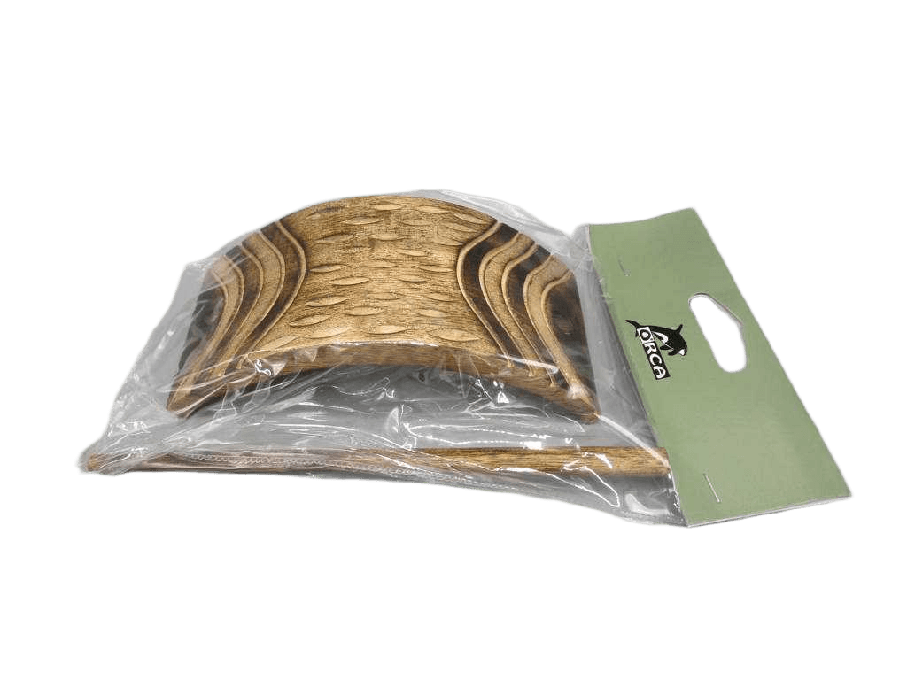 Curtain Tie Dark Wood Rectangular Embrasse Each Pc In Pvc And Headed