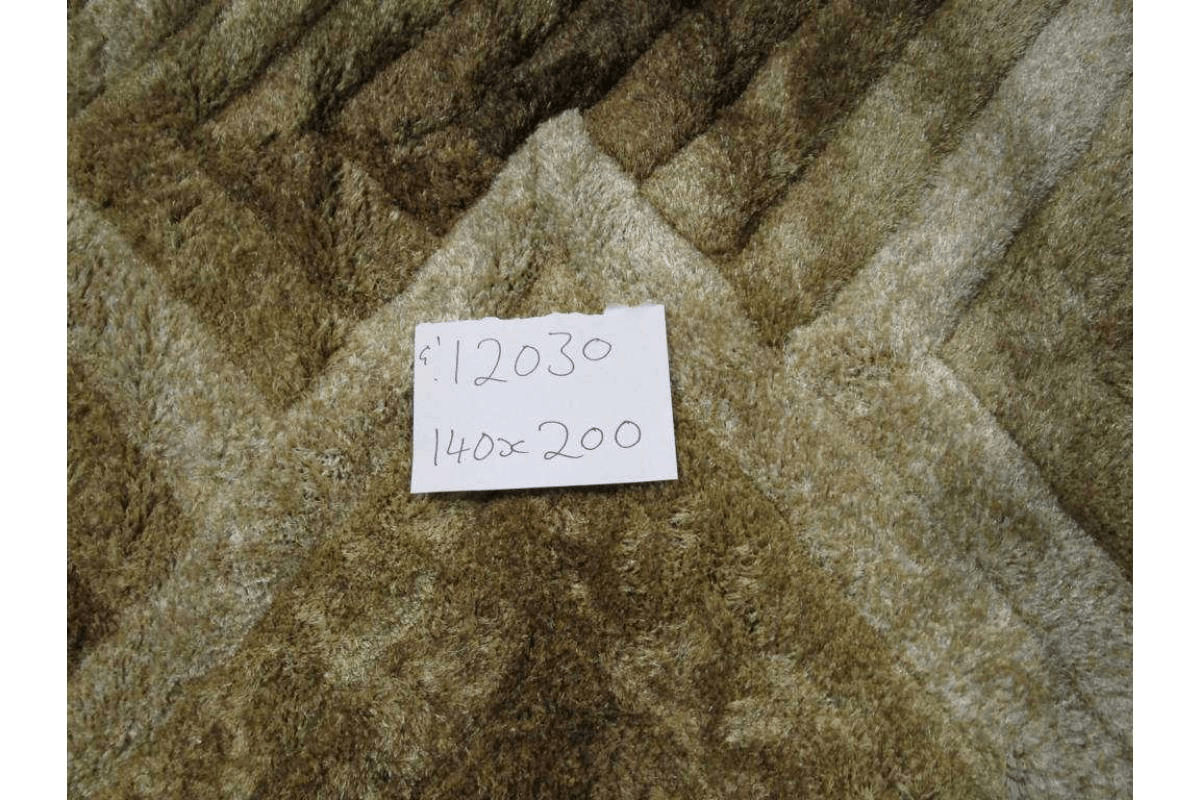 Carpet Polyester Soft & Silk Shaggy 3d Brown