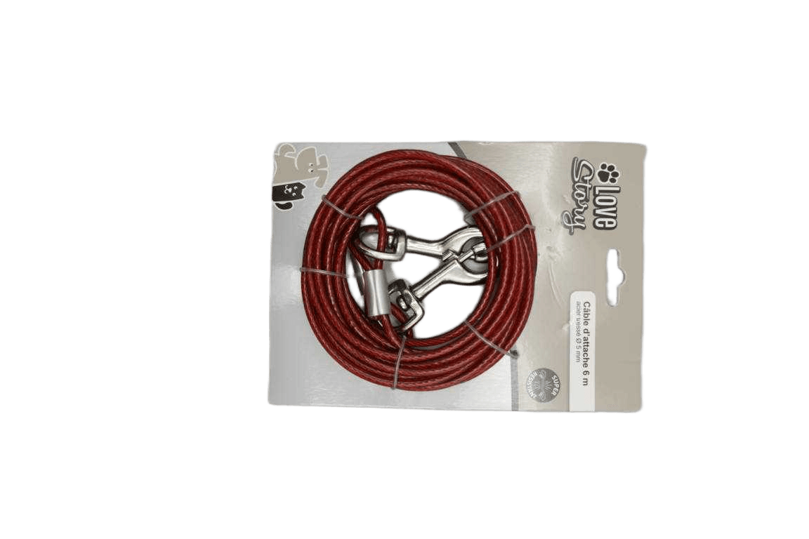 Tie Cable Steel 5mm * 6m Red