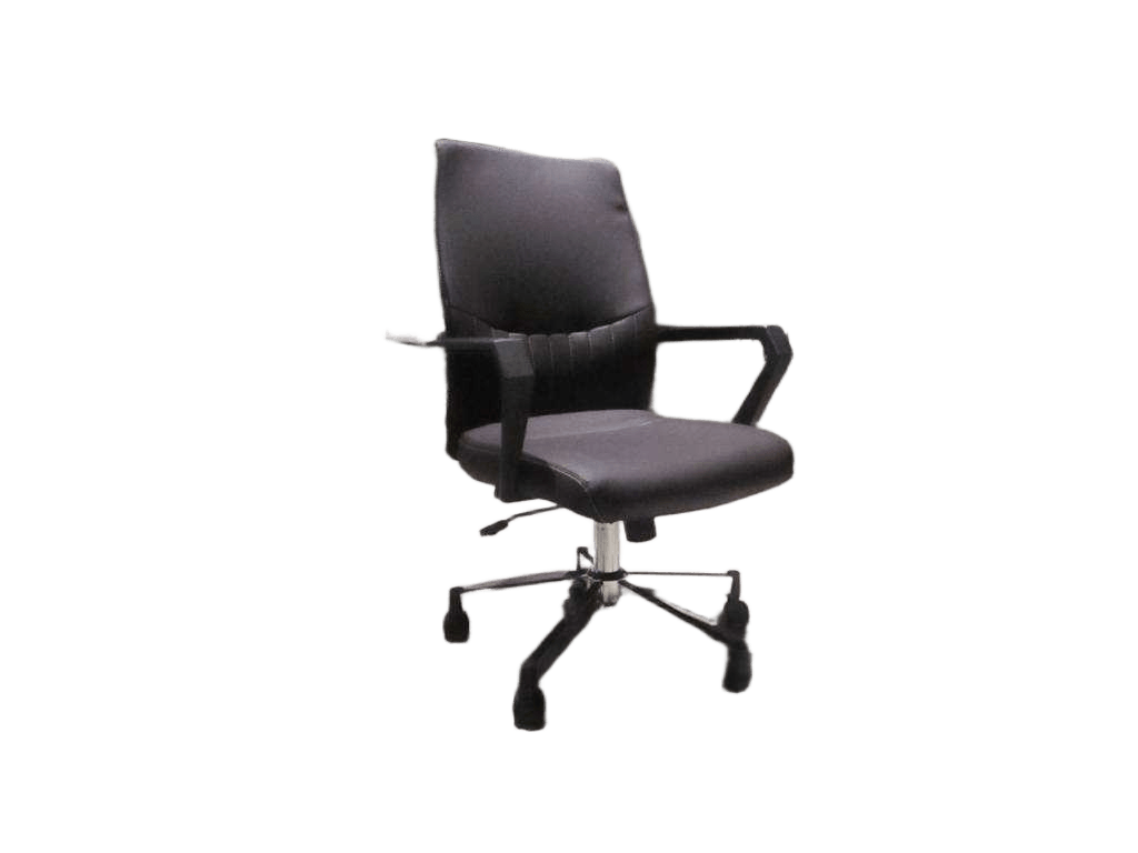Office Chair Brown Lfpu-26w59.5xd59xh97/105cmseceratary Chair Pu Dakr Brown Lepu-26 Chromed Leg Tilt Mecanism