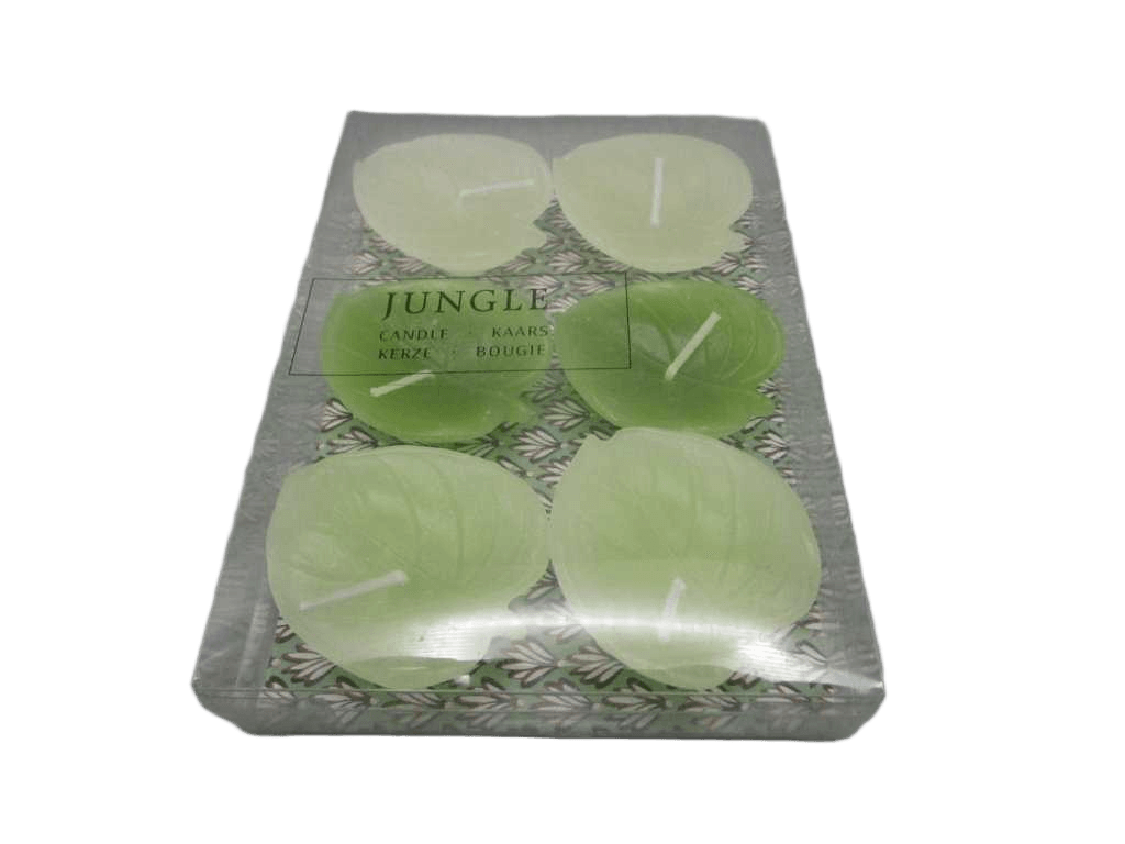 Candle Leaf Shape S6 3ass Clr