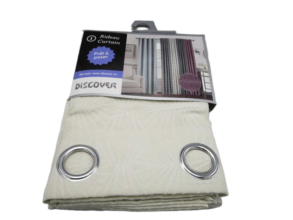 Curtain Jacquard Window Curtain 8 Rings 100% Polyester 160gsm 44x28x38