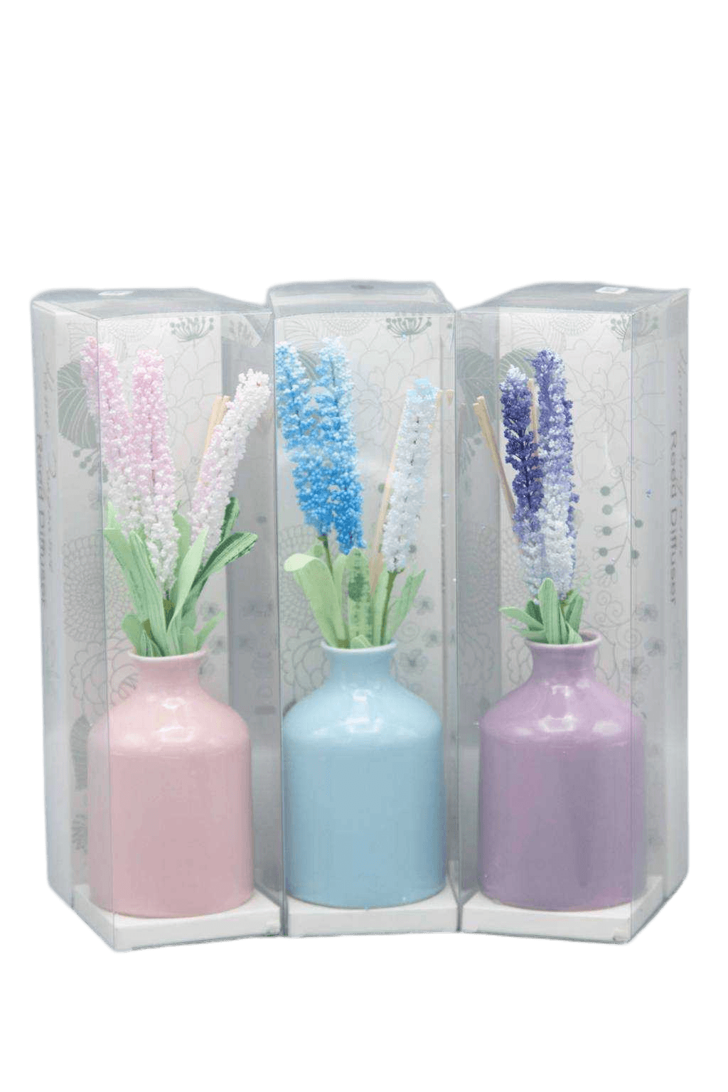 Diffuser Aroma Pvc Pack, 30ml Fragrance Vanilla/Jasmine/Lavender/Rose/Ocean/Coconut Assortedwhite Blue Rose Purple
