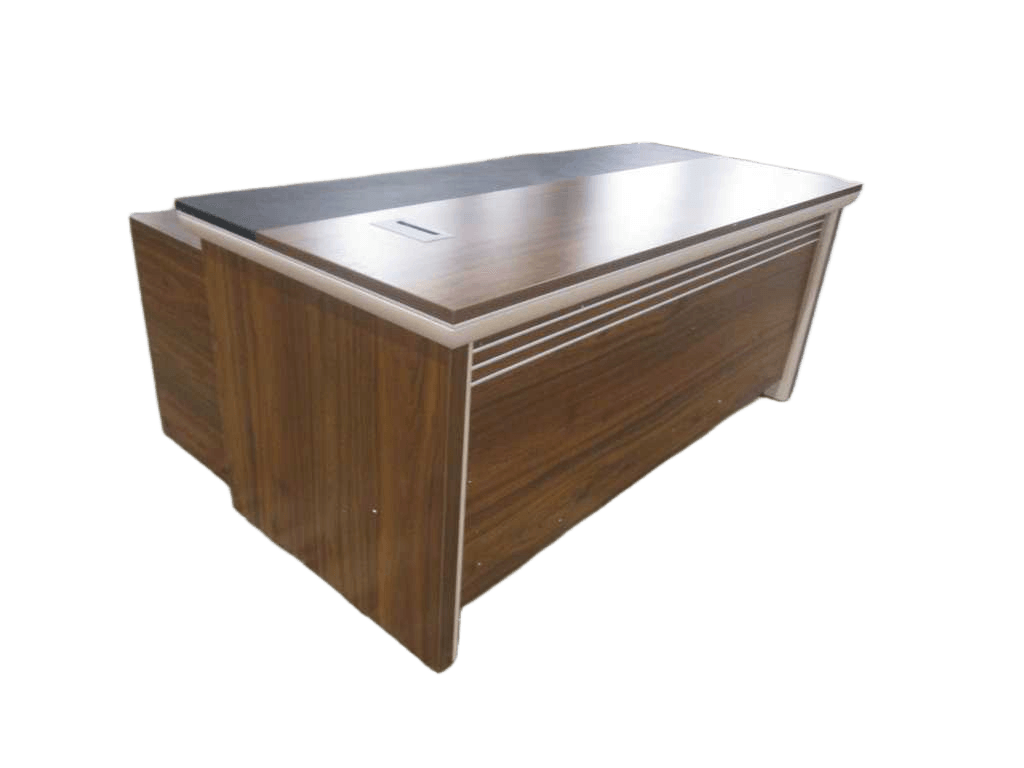 Office Table 180x80x76 Cm Melamine Clr Cream White+c Walnit Ref 23mxd082 /3cl