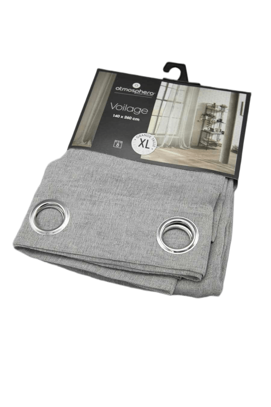 Curtain Gray Fred Sailing 140x260 1cl=