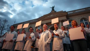 Grève des médecins : forte mobilisation contre le budget Sécurité sociale