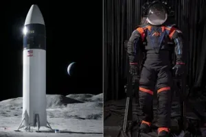 La NASA dévoile officiellement la combinaison spatiale AxEMU pour les astronautes de la mission Artemis III sur la surface lunaire.